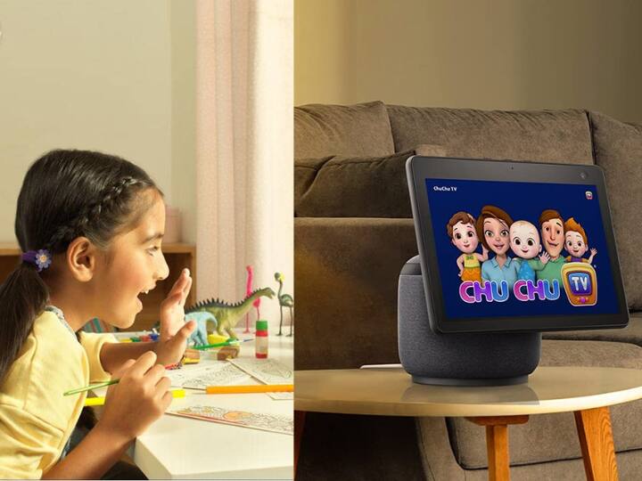 Amazon Sale On Echo Show Best Alexa Gadget for Kids Speaker With Video Echo Show 5 All Features Echo Show 8 Echo Show 10 Price Features Echo Show Deal: बच्चों के लिए फोन और टैबलेट से अच्छा गैजेट है ये, कीमत सिर्फ 5 हजार रुपये से शुरू 