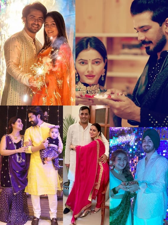 टीवी कपल्स का डेजलिंग दिवाली लुक