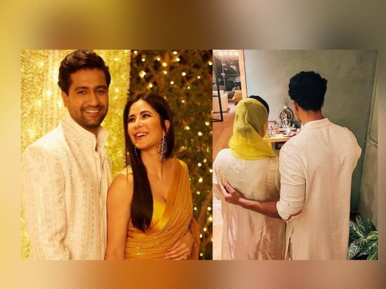 Katrina Kaif Vicky Kaushal elebrated their first diwali as mr and mrs Katrina Kaif,Vicky Kaushal:  विकी-कतरिनानं अशी साजरी केली लग्नानंतरची पहिली दिवाळी; शेअर केली खास पोस्ट