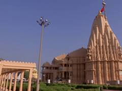 Amit Shah Visit Somnath Temple:  केंद्रीय गृह मंत्री अमित शाह ने सोमनाथ मंदिर में की पूजा-अर्चना, देखें तस्वीरें 