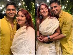 स्लीवलेस ब्लाउज-बेज साड़ी पहने दिवाली पर नुपुर की बाहों में दिखीं आमिर खान की बेटी इरा, सामने आईं ऐसी तस्वीरें