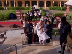 Amit Shah Visit Somnath Temple:  केंद्रीय गृह मंत्री अमित शाह ने सोमनाथ मंदिर में की पूजा-अर्चना, देखें तस्वीरें 