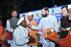 PHOTO : मुख्यमंत्र्यांच्या वर्षा निवासस्थानी शेतकऱ्यांसोबत दिवाळी साजरी