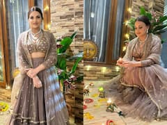 Himanshi Khurana Pics: दिवाली पर डीपनेक ब्लाउज और लहंगे में हिमांशी खुराना का दिखा खूबसूरत अंदाज, तस्वीरें देख आप भी करेंगे तारीफ