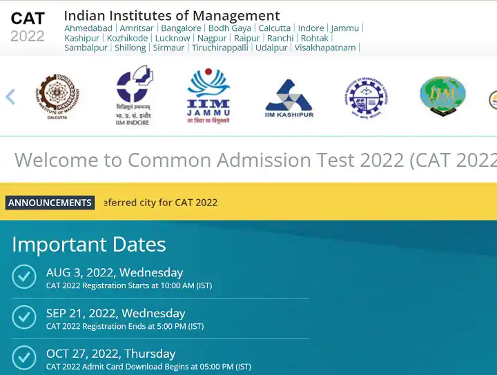 CAT 2022: கேட் தேர்வுக்கான ஹால்டிக்கெட் வெளியீடு; பதிவிறக்குவது எப்படி?