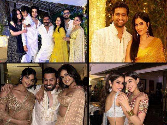 Celebs Diwali Celebration Pics: हर बार की तरह इस बार भी बी टाउन में दिवाली की धूम रही है. ऐसे में आपको तमाम फिल्मी सितारों के दिवाली सेलिब्रेशन की शानदार तस्वीरों को दिखाने जा रहे हैं.