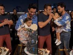 बहनोई के बर्थडे में सलमान खान ने लगाए चार चांद, आयुष शर्मा ने 'भाईजान' को केक खिलाकर मनाया जश्न
