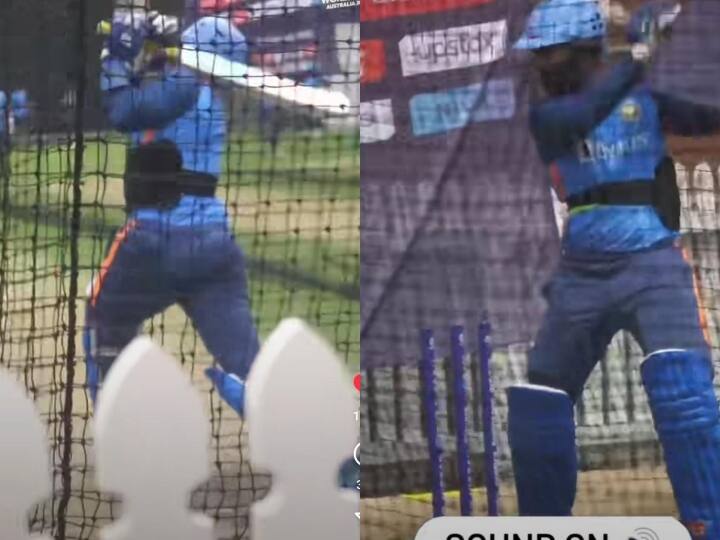 Dinesh Karthik Practice Power Hitting In Nets Ahed Of Netherlands Match In T20 World Cup See Video Watch: नीदरलैंड्स के खिलाफ मैच की तैयारी करते दिखे दिनेश कार्तिक, नेट्स में दिखाया आक्रामक रूप