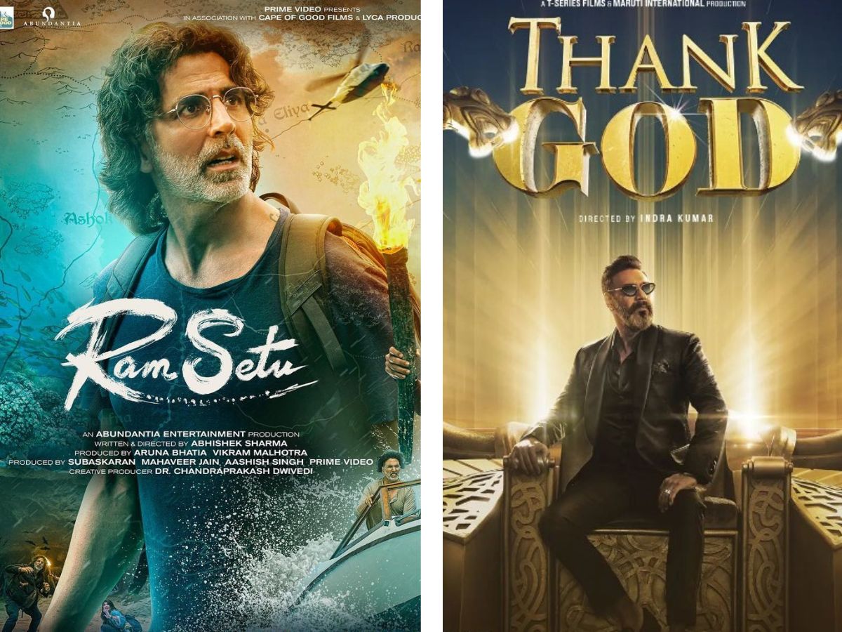 Box Office Collection Day 1: প্রথম দিনের ব্যবসায় অক্ষয়ের 'রাম সেতু' ছাপিয়ে গেল অজয়ের 'থ্যাঙ্ক গড'কে