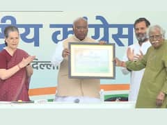 Gandhis Pass The Baton To Mallikarjun Kharge As He Takes Over As Congress Chief. IN PICS