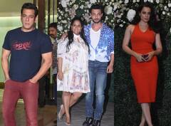 Aayush Sharma B'day: पत्नी अर्पिता और बच्चों संग केक कट करते दिखे आयुष शर्मा, बर्थडे बैश में कंगना भी नजर आईं