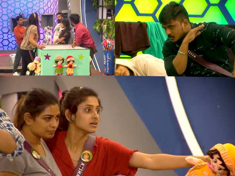 Bigg Boss 6 Tamil Day 17 Promo 3 Released Contestants gets frustrated while playing doll house task Bigg Boss 6 Tamil : ‘இந்த கேம் ஒரு மைண்ட் கேம்.. ’கூட்டம் கூடி பேசிய பிக்பாஸ் போட்டியாளர்கள்!