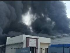 Massive Fire At RO Plant In Gujarat's Vadodara, Several Shops Gutted. Rescue Ops Underway