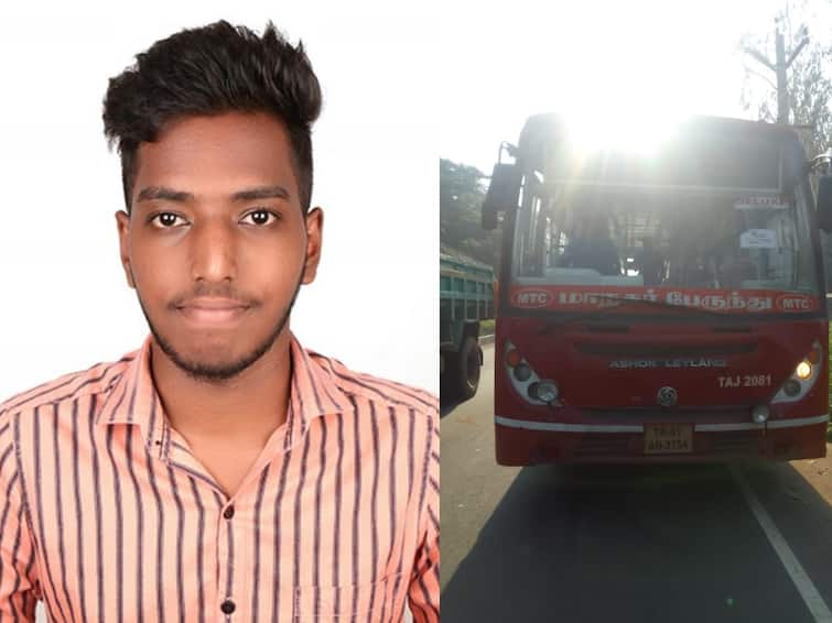 bus accident chennai near vandalur colleage student died பேருந்தில் தொங்கிச் சென்ற கல்லூரி மாணவன்.. பரிதாபமாக உயிரிழந்த சம்பவம்.. அடுத்த அதிர்ச்சி