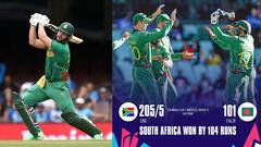 SA vs Ban T20 WC Highlights: భారీ తేడాతో బంగ్లాదేశ్ పై విజయం సాధించిన సౌతాఫ్రికా