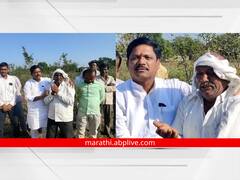 PHOTO: काँग्रेस नेत्यासमोर शेतकऱ्यानं फोडला हंबरडा