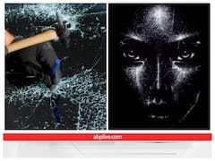 पहली नजर में लगेगा कोई आदमी कांच फोड़ रहा है पर इस हुनर से बना दी 'परी' सी सुंदर तस्वीर