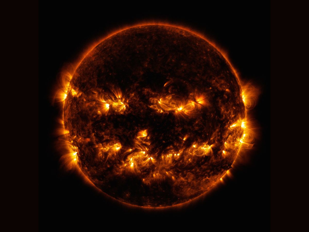 NASA's Solar Observatory Captures The Sun 'Smiling' Back At Earth. See PIC