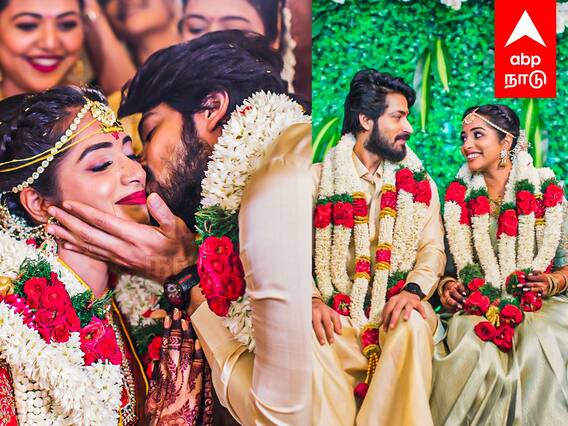 Harish Kalyan Marriage : ”முத்தமிட்ட ஹரிஷ்..வெட்கப்பட்ட நர்மதா..” இனிமே ’பியார் பிரேமா காதல்’ தான்.!