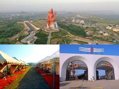 In Pics: विश्व की सबसे ऊंची शिव प्रतिमा का कल से शुरू होगा लोकार्पण कार्यक्रम, देंखे तस्वीरें