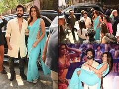 Thumkeshwari Song Launch: ઇવેન્ટમાં વરુણ ધવન સાથે ટ્રાન્સપરન્ટ સાડીમાં પહોંચી Kriti Sanon