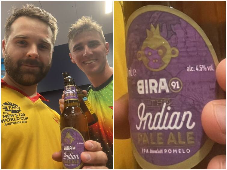 Zimbabwe Cricket Team Drinks Indian Beer Brand Bira To Mock Pakistan After Win In PAK vs ZIM T20 World Cup 2022 Match ZIM vs PAK: இந்தியாவில் தயாரித்த பீர்.. பாகிஸ்தானை வெறுப்பேற்ற கொண்டாடிய ஜிம்பாப்வே அணியினர்