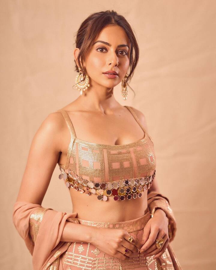यावेळी अभिनेत्रीने तिचा लेटेस्ट लूक चाहत्यांना दाखवला आहे. यावेळी रकुलही एथनिक स्टाईलमध्ये पाहायला मिळत आहे. (फोटो सौजन्य :rakulpreet/इंस्टाग्राम)