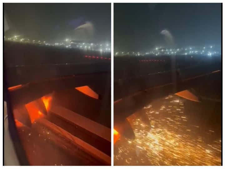 IndiGo flight 6E-2131 from Delhi to Bangalore grounded at Delhi airport after a suspected spark in the aircraft IndiGo Flight Grounded : டெல்லியில் இருந்து புறப்பட்ட விமானத்தில் திடீர் தீ விபத்து..! பயணிகள் கதி என்ன..? பரபரப்பான வீடியோ..!