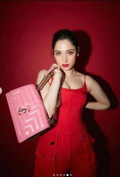 Tamannaah Bhatia: ਤਮੰਨਾ ਭਾਟੀਆ ਨੇ ਕੋਰਸੇਟ ਇੰਸਪਾਇਰਡ ਟਾਪ ਅਤੇ ਟਰਾਊਜ਼ਰ 'ਚ ਦਿੱਤੇ ਅਜਿਹੇ ਹੌਟ ਪੋਜ਼, ਦੇਖੋ ਉਨ੍ਹਾਂ ਦਾ ਰੈੱਡ ਹੌਟ ਲੁੱਕ