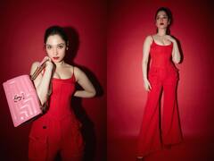 IN PICS: Tamannaah Bhatia In A Classy Red Corset Outfit