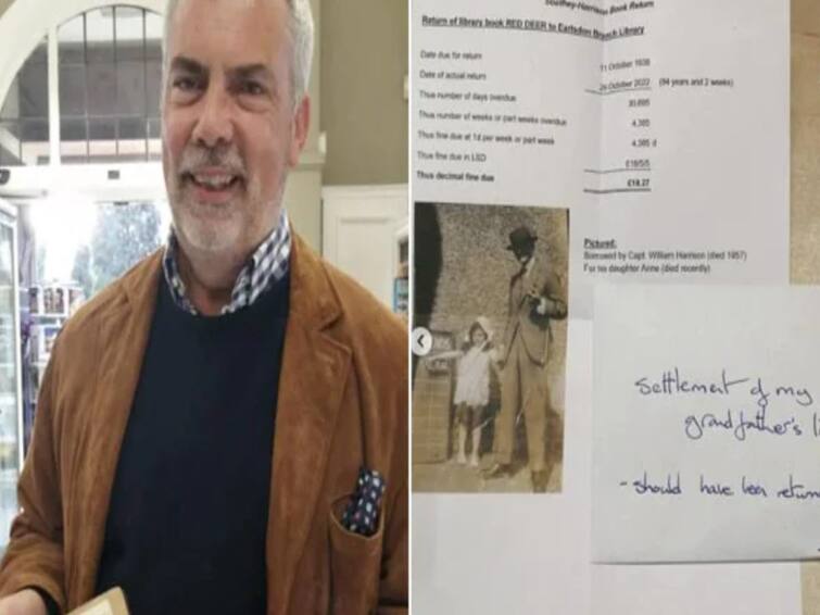 Book Returned to library after 84 years by grandson in america தாத்தா வாங்கிச்சென்ற புத்தகம்..! 84 ஆண்டுகளுக்கு பிறகு நூலகத்தில் ஒப்படைத்த பேரன்...! அமெரிக்காவில் சுவாரஸ்யம்