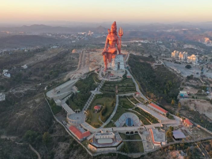 world tallest shiva statue inaugurated in rajasthan on 29 october Vishvas Swaroopam Shiva Statue Shiva Statue : जगातील सर्वात उंच शिवमूर्तीचं लोकार्पण, 369 फुटी 'विश्वास स्वरूपम'ची 'ही' आहे खासियत