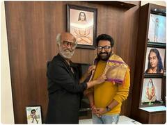Rishab Shetty Meets Rajinikanth : రజనీకాంత్ పాదాలకు నమస్కరించిన రిషబ్ - ఒక్కసారి అభినందిస్తే వందసార్లు