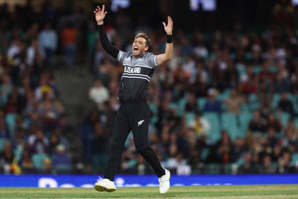 The 33-year-old pacer attained this feat by dismissing Sri Lankan opener Pathum Nissanka for a duck. Pic: Getty Images