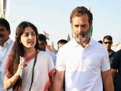 రాహుల్ గాంధీ పాదయాత్రలో పూనమ్ కౌర్ - చేనేతపై జీఎస్టీ ఎత్తివేయాలని కోరిన నటి