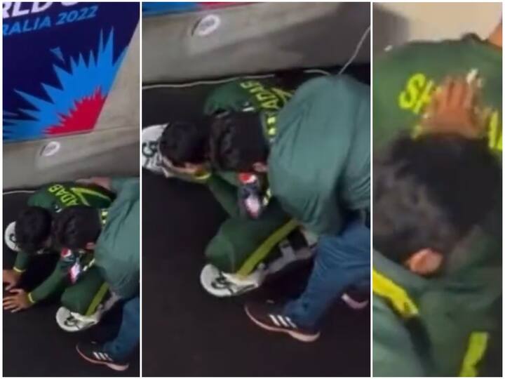 WATCH Video of Shadab Khan on his knees crying after Zimbabwe loss goes viral Watch video: ஜிம்பாப்வேயிடம் தோல்வி… மண்டியிட்டு அழுத பாகிஸ்தான் வீரர்! வைரலாகும் வீடியோ…