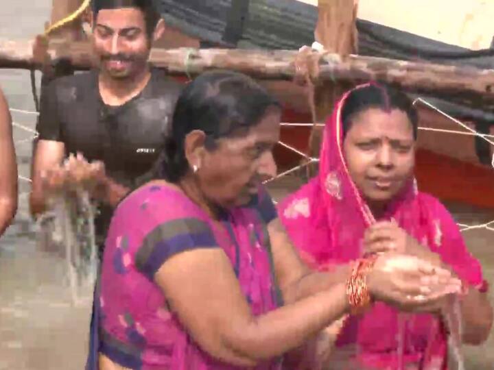 The four-day festival ‘chhath puja’ commenced on October 28 with people celebrating on the ghats of major rivers Ganga and Yamuna.