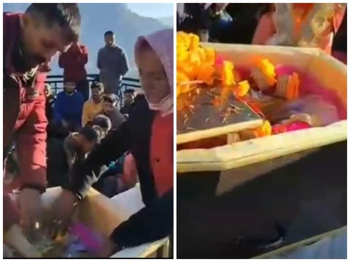 Himachal Pradesh Martyr Shaheed Kulbhushan Manta Death Body reached kupvi ANN Himachal: कुपवी पहुंचा शहीद कुलभूषण मांटा का पार्थिव शरीर, शिमला का जवान आतंकियों से लोहा लेते हुए हुआ था घायल