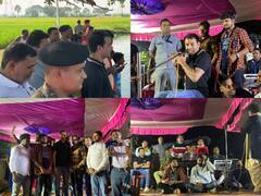 छठ के मौके पर फुलवरिया में मंत्री तेज प्रताप यादव ने प्रसाद बनाने में बंटाया हाथ, बजाई बांसुरी