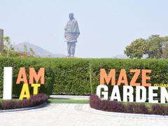 Gujarat's Latest Tourist Attractions Yantra-Shaped Maze Garden, Miyawaki Forest To Be Inaugurated Tomorrow — IN PICS
