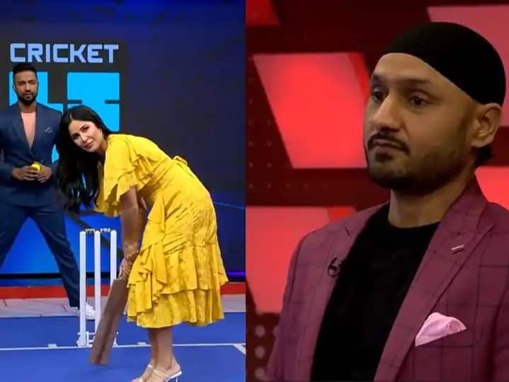 T20 WC 2022 IND Vs SA Katrina Kaif Play Marvelous Shots On Harbhajan Singh Bowling Watch Video Here Watch: ભારતની મેચ પહેલાં હરભજનના બોલ પર કેટરીના કૈફે કરી બેટિંગ, જુઓ Video