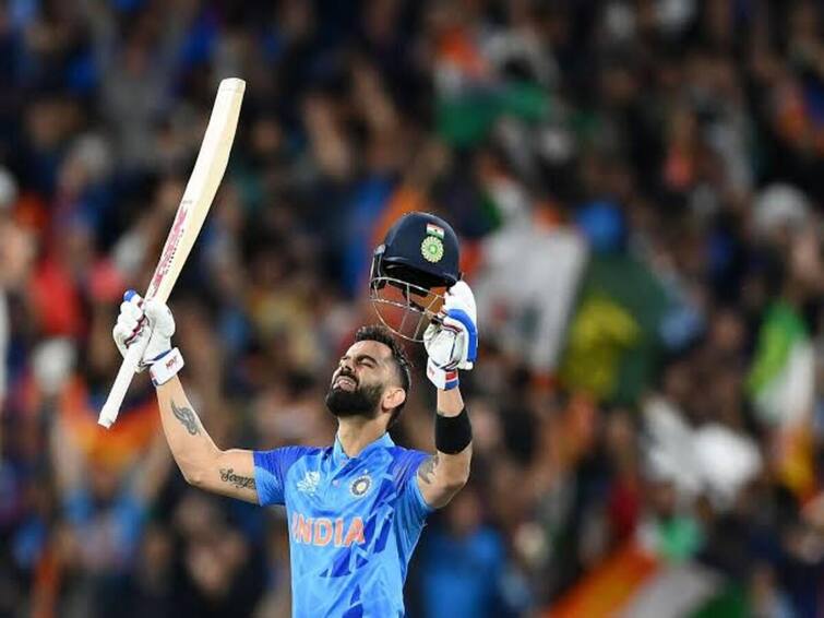 Virat Kohli stands 28 runs short of breaking 8 year old spectacular record at T20 World Cup Virat Kohli : புதிய உலக சாதனை படைப்பாரா விராட்கோலி...? எதிர்பார்ப்பில் ரசிகர்கள்...!