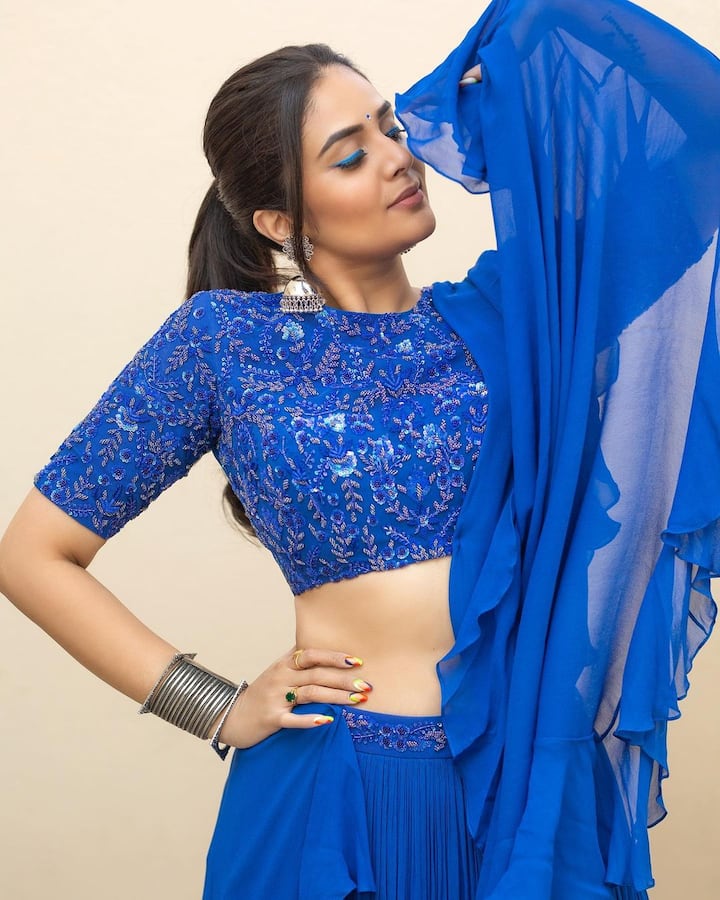 ప్రస్తుతం టీవీ ప్రోగ్రాం లలో బిజీ. Photo Credit@sreemukhi/instagram