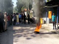 উদয়নকে পাল্টা, দিনহাটায় বিজেপি নেতার বাড়ির সামনে বিক্ষোভ ঘিরে উত্তেজনা