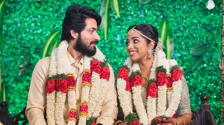 tamil cinema harish kalyan narmada udayakumar wedding beautiful photos Harish Kalyan Wedding : शाही थाट, शोभून दिसतोय जोडा खास; साऊथ सुपरस्टार अडकला लग्नाच्या बेडीत