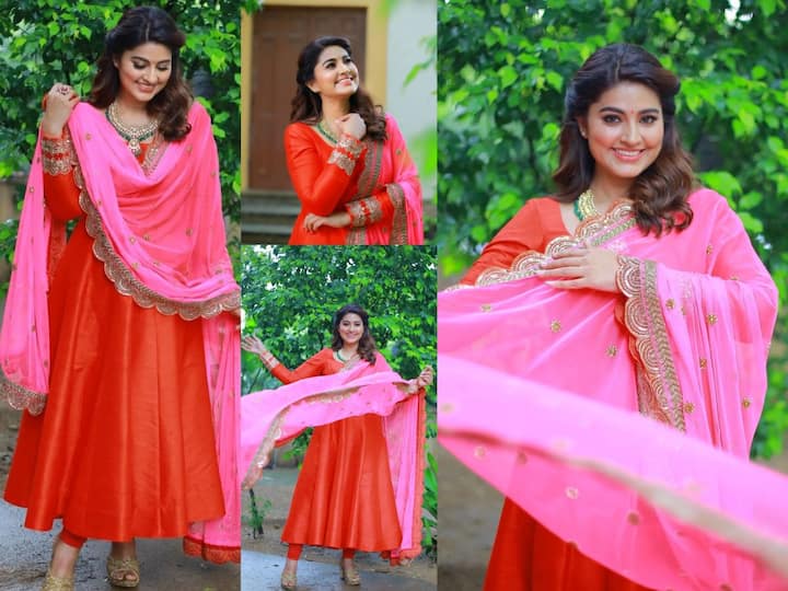 Actress  Sneha photos: சிவப்பு சுடிதாரில் ஸ்டன்னிங் போட்டோஷூட் நடத்திய நடிகை சினேகாவின் லேட்டஸ்ட் போட்டோஸை இங்கு காணலாம்