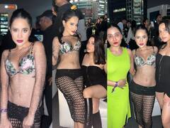 Uorfi Javed Pics: बहनों संग उर्फी जावेद की Rooftop पार्टी, जालीदार कपड़ों में फिर बनीं कैमरे का फोकस