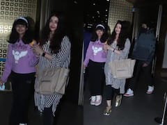 ਅਭਿਸ਼ੇਕ ਬੱਚਨ ਪਰਿਵਾਰ ਨਾਲ ਮੁੰਬਈ ਏਅਰਪੋਰਟ ਤੇ ਹੋਏ ਸਪਾਟ, ਧੀ ਆਰਾਧਿਆ ਦਾ ਹੱਥ ਫੜੇ ਨਜ਼ਰ ਆਈ ਐਸ਼ਵਰਿਆ