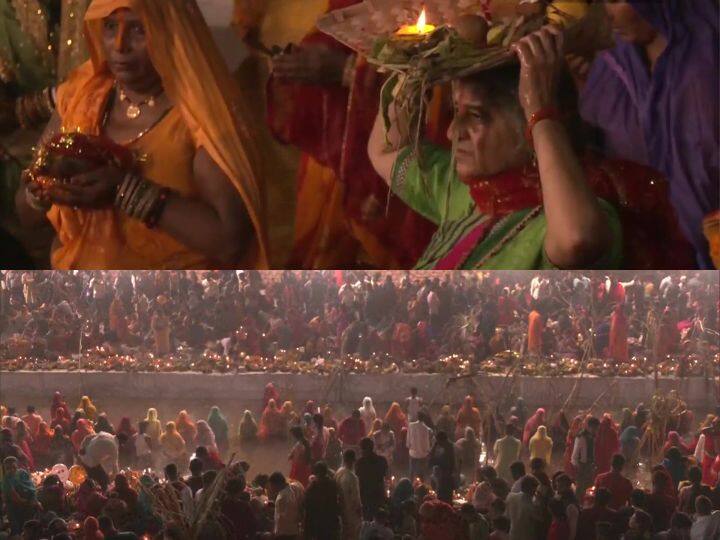 भगवान सूर्य को समर्पित छठ पूजा का पर्व पूरे हर्षोल्लास के साथ मनाया गया. राजधानी दिल्ली में भी छठ पर्व के अवसर पर बड़ी संख्या में श्रद्धालुओं ने ITO यमुना घाट पर उगते सूर्य को अर्घ्य दिया.