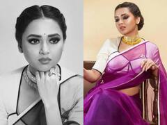 Tejasswi Prakash Saree Look: ચોલી કટ બ્લાઉઝ સાથે પર્પલ સાડીમાં ખુબ જ હોટ દેખાઈ તેજસ્વી પ્રકાશ, જુઓ ફોટો